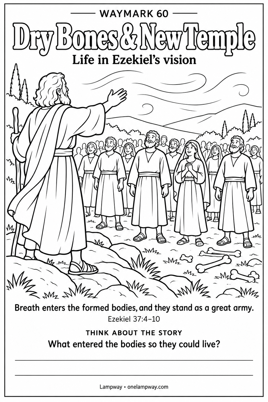 Breath enters the formed bodies, and they stand as a great army. Ezekiel 37:4-10. What entered the bodies so they could live?
