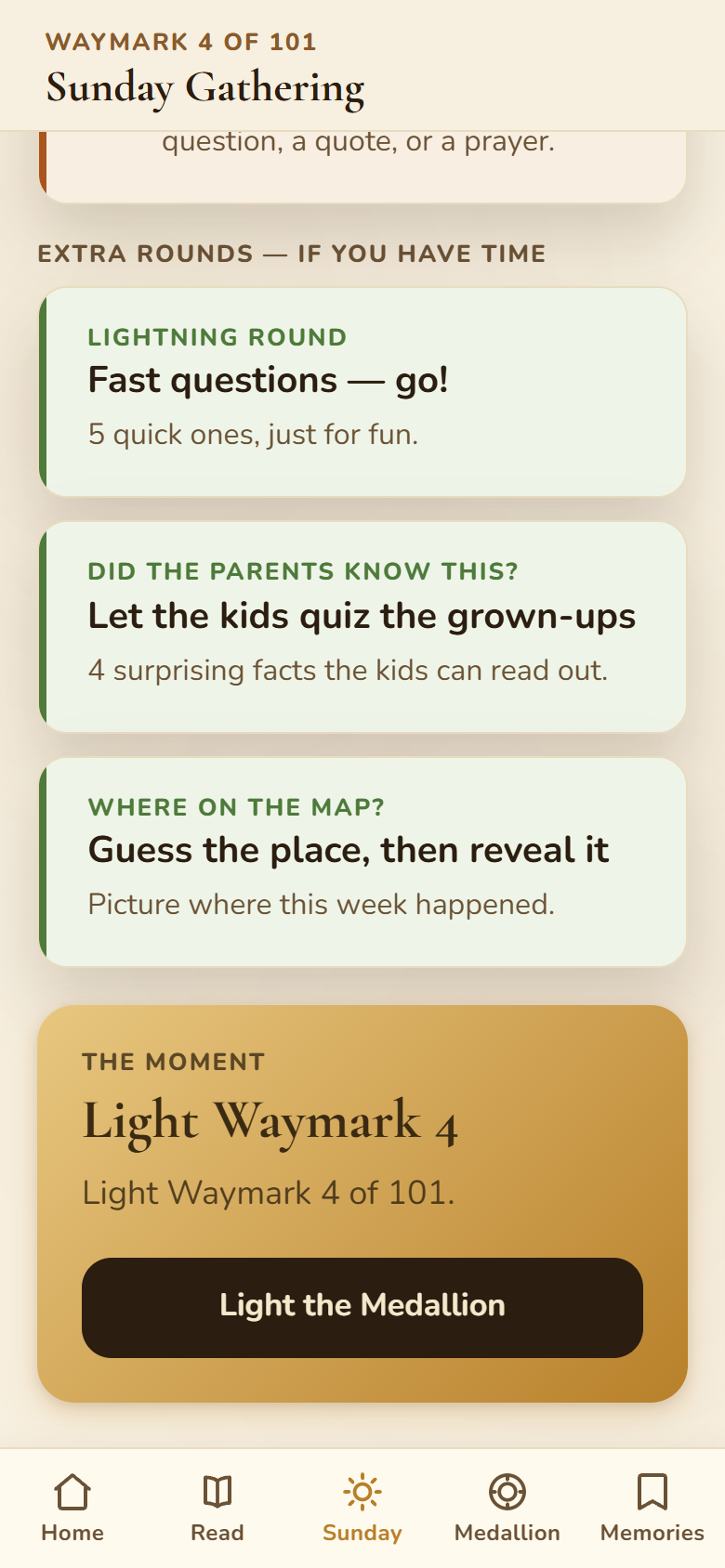 Sunday extra rounds: Lightning Round, Did the parents know this, Where on the map